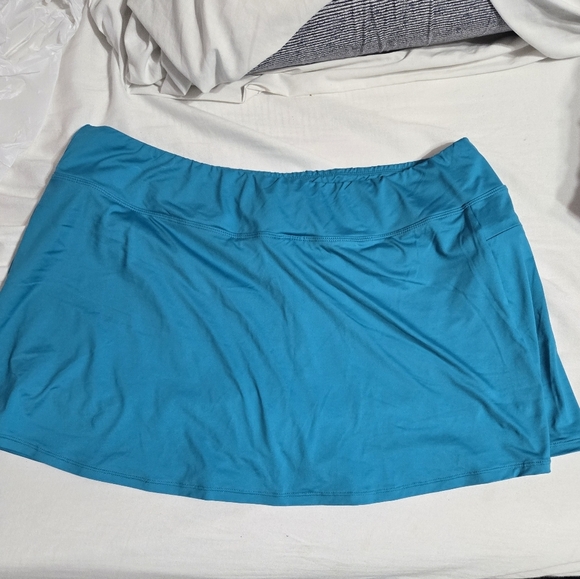 24TH AND OCEAN Pull-On Pocketed Swim Skort Blue Sz XXL - Picture 5 of 7